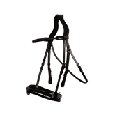Dy'on New English Collection Braided Noseband Bridle with Removable Flash